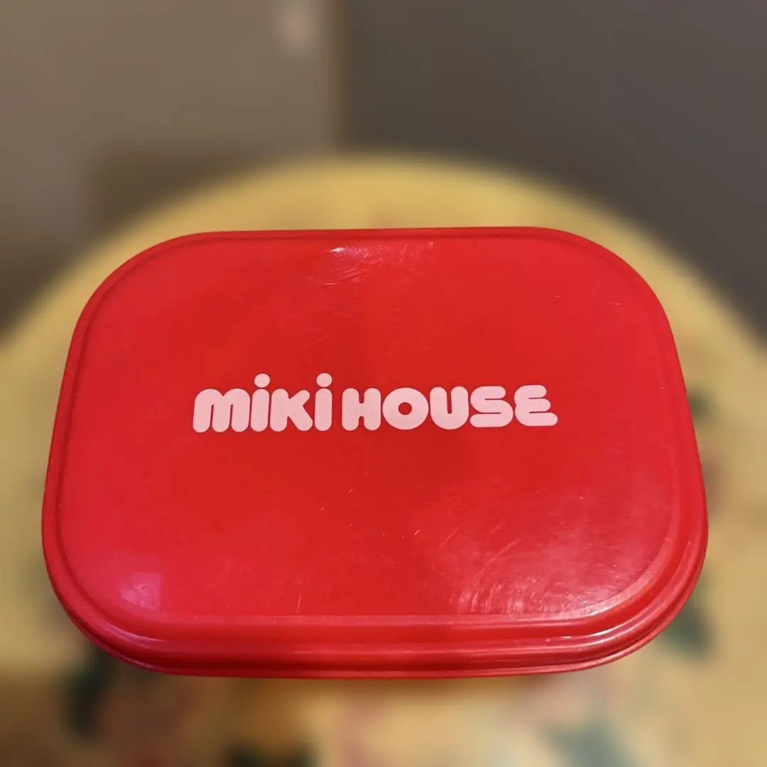 三木屋 MIKI HOUSE 紅色分隔便當盒 的縮圖