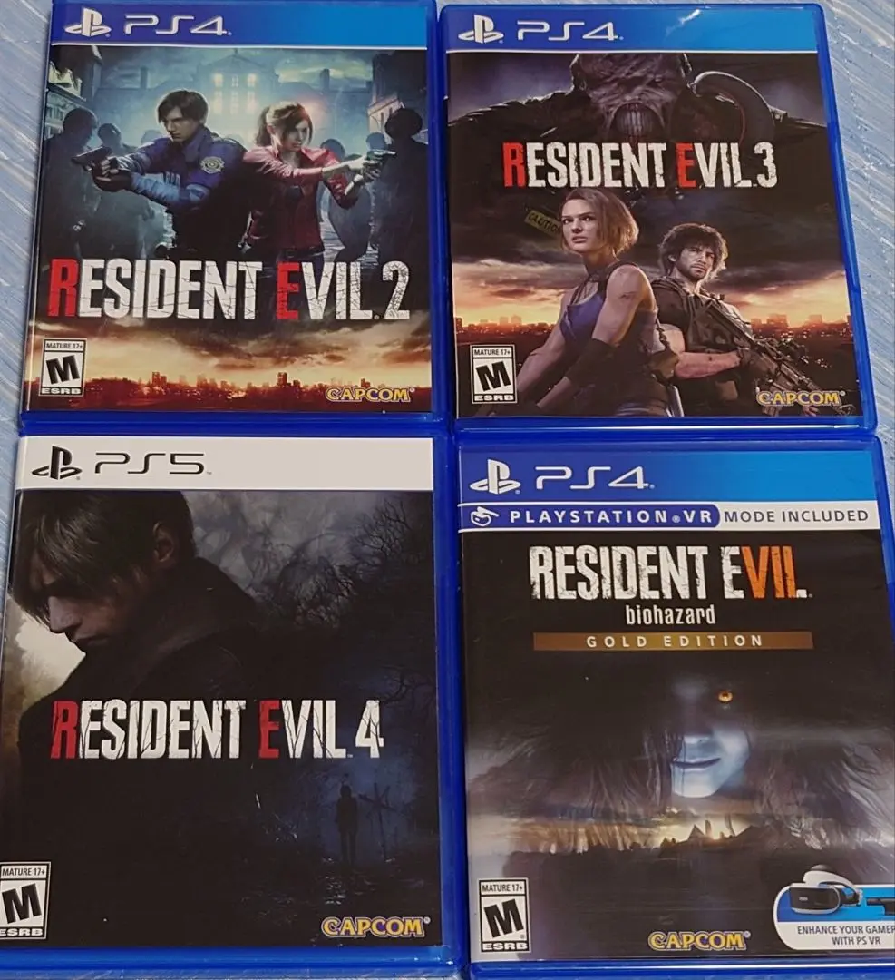 北米版 バイオハザード セット re2 re3 re4 7｜Yahoo!フリマ（旧