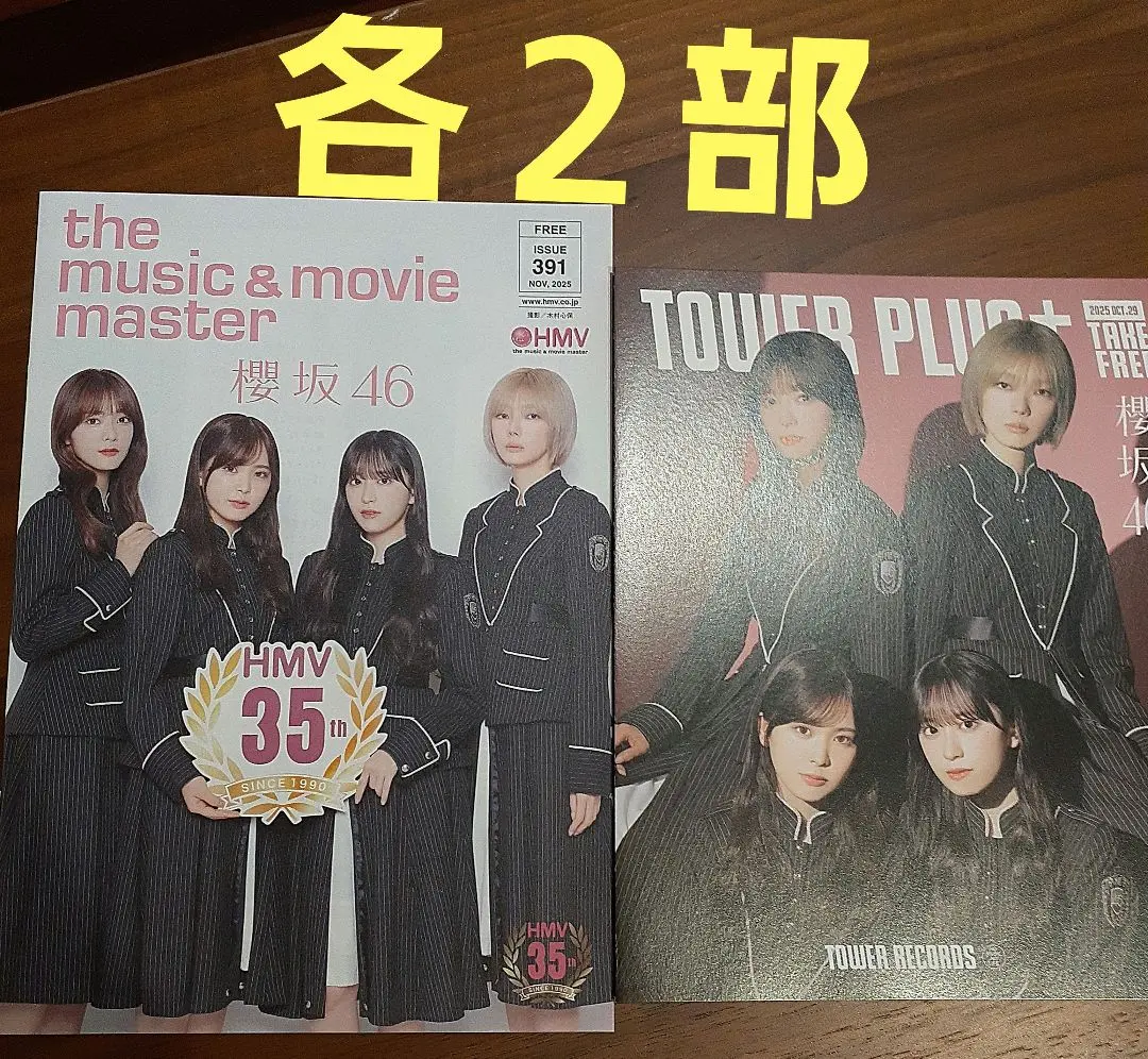 各2份 櫻坂46『Unhappy birthday構文』發放物2種套組 的縮圖