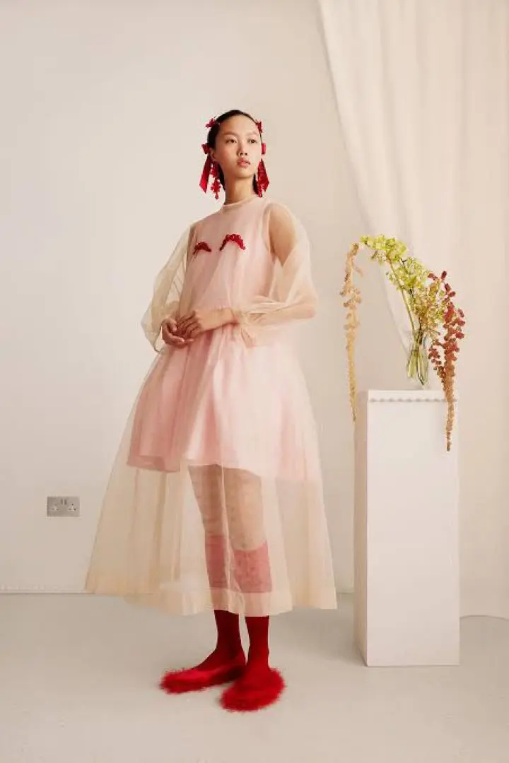 豪華 simone rocha&MONCLERコラボダウンワンピース ワンピース