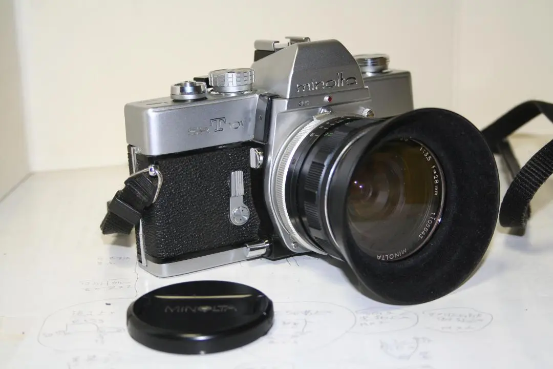 ミノルタ　minolta SRT101 ２８mm付き  完動品。 ミノルタminolta SRT101 28mm付き 完動品。