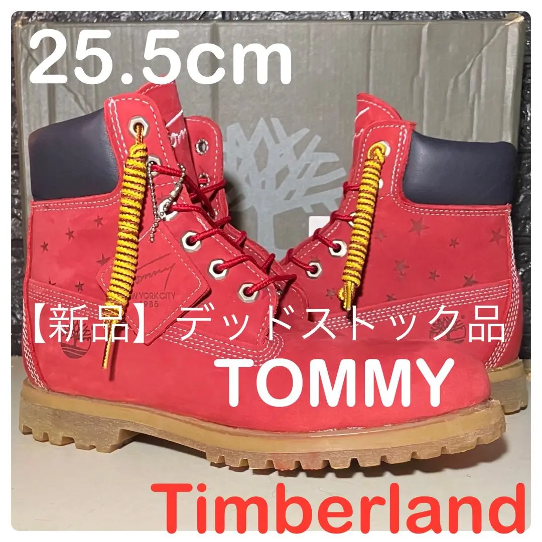 ♡トミーコラボ♡ ティンバーランド　プレミアムブーツ　レッド　1474 ティンバーランド Timberland トミー TOMMY 6インチ プレミアム