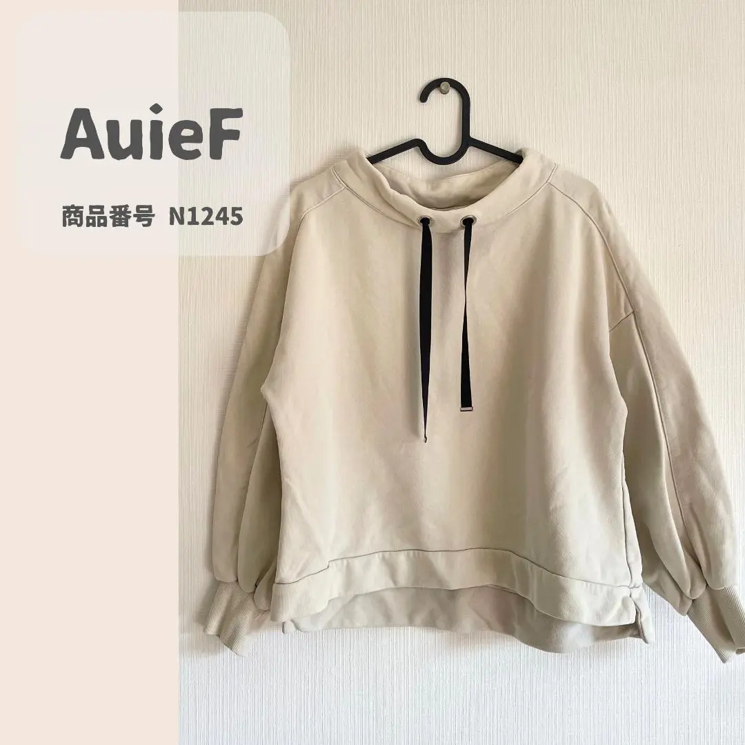 Auie F 切り替えトップスグレー×ブラックヤマダヤ新品