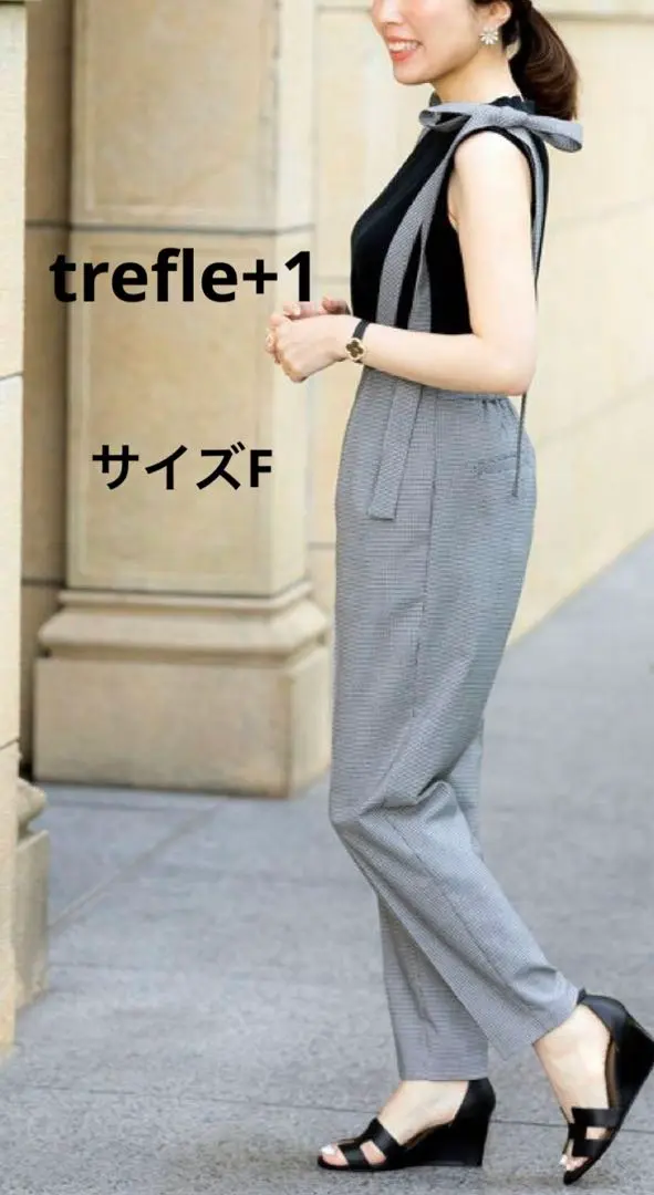 【新品タグ付き】トレフルプラスワン　リボンキャミサロペット キャミデニムサロペット | Onepiece,サロペット | | TREFLE＋1
