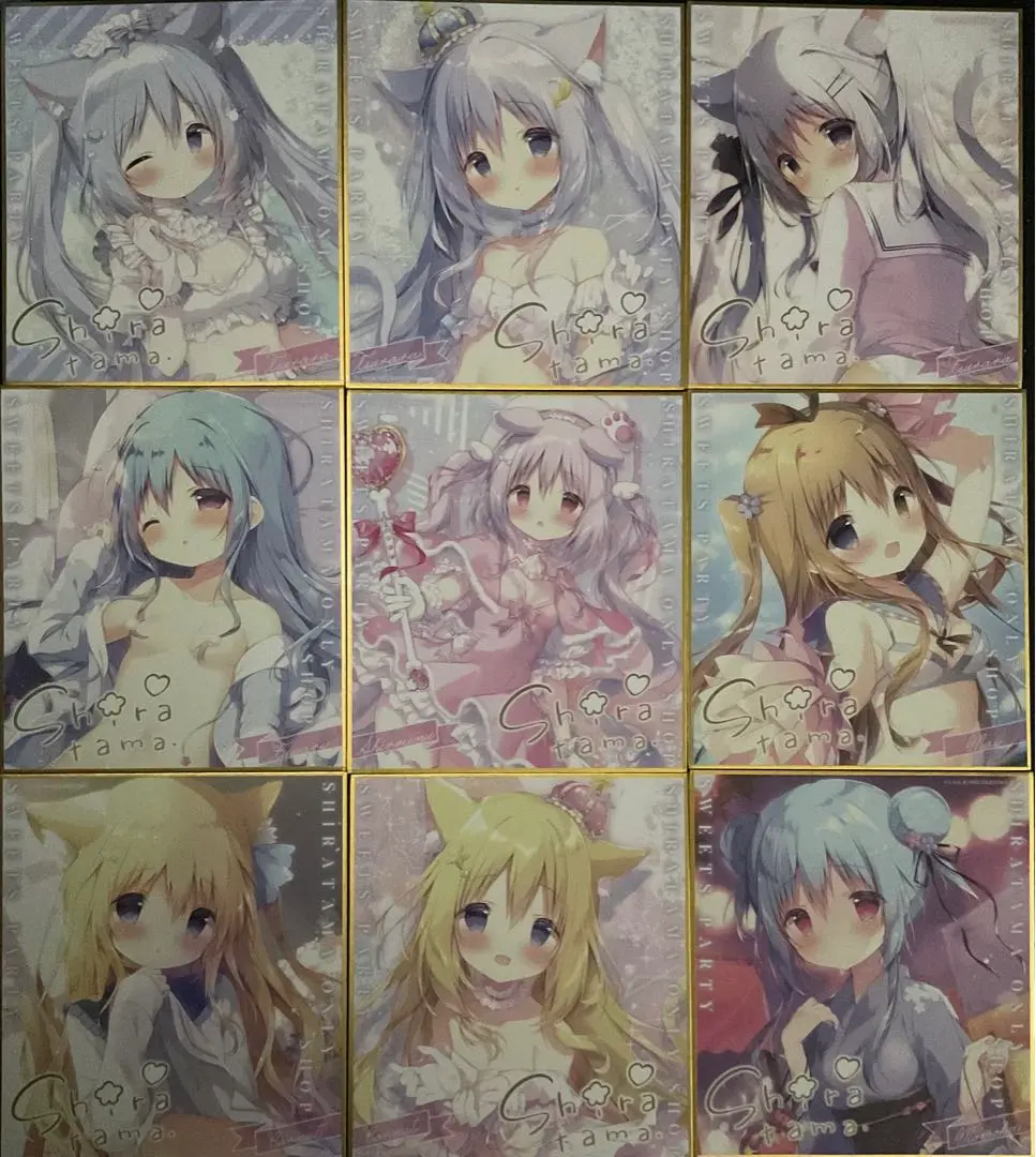 しらたま　オンリーショップ　特典　ミニ色紙 しらたま オンリーショップ 購入特典 ミニ色紙 ポストカード 5つ