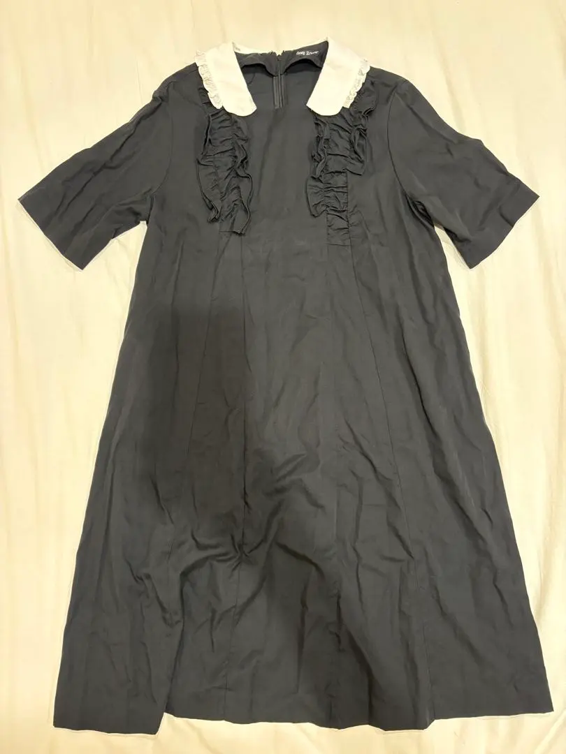 Thumbnail of Candy Stripper One-Piece Dress Short Sleeve Black