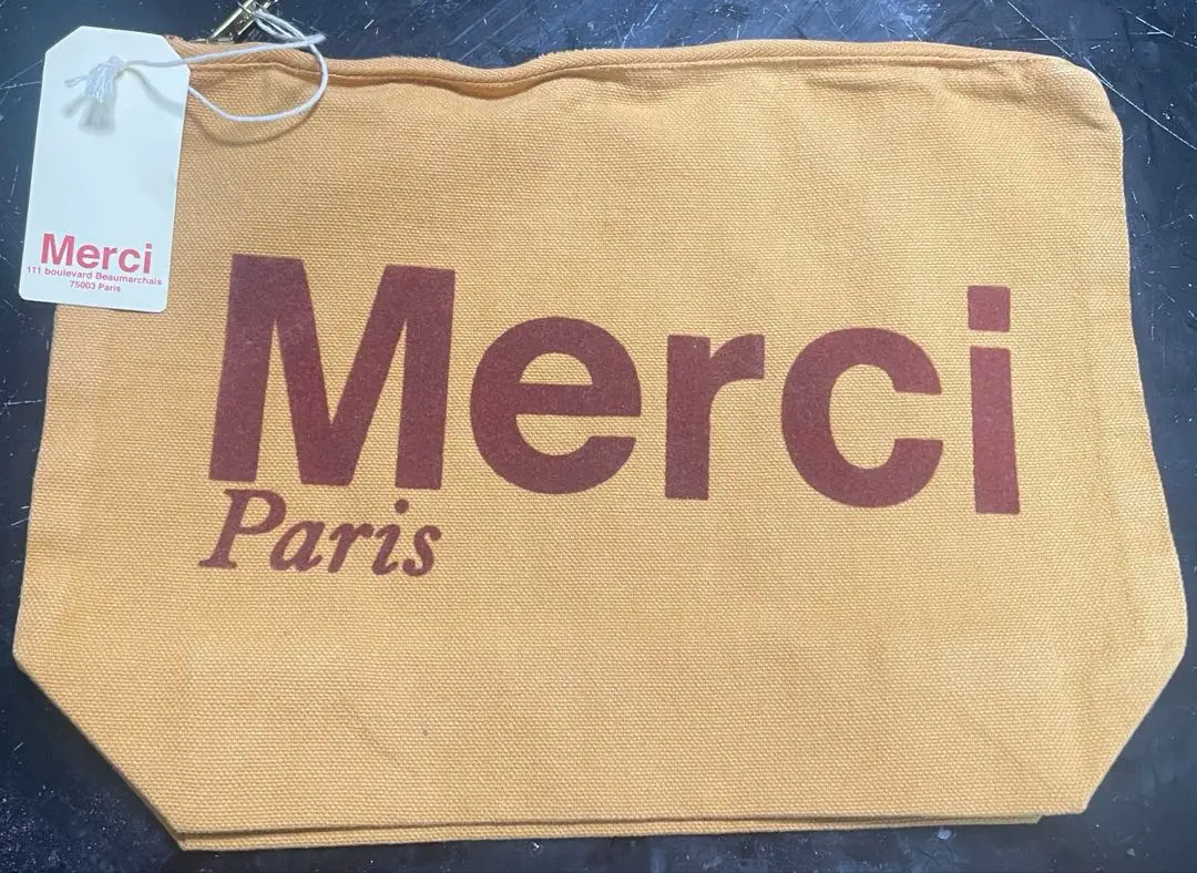 Merci Paris ポーチ 新品未使用】Merci メルシー パリ ポーチ 海外限定品｜Yahoo