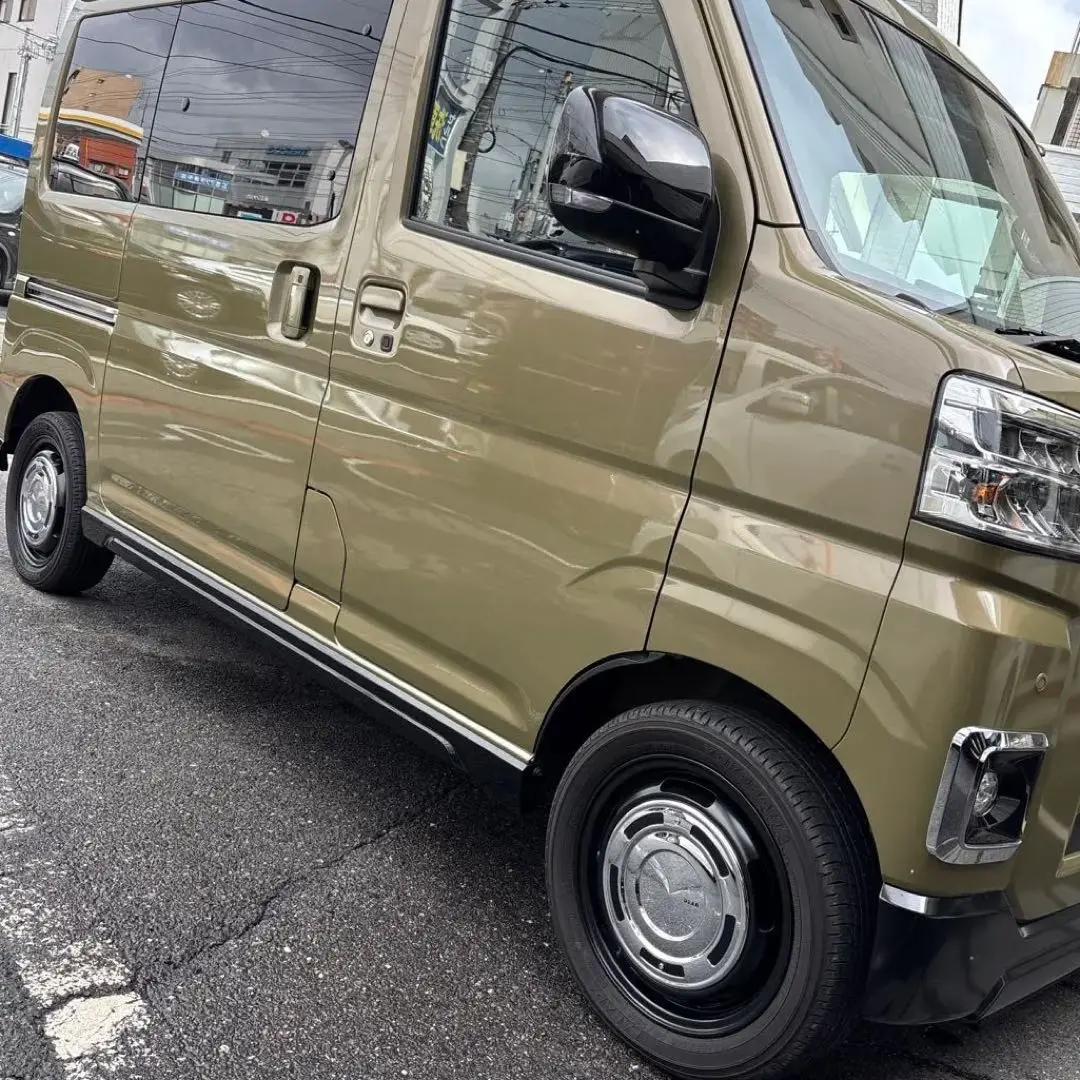 新車外し ダイハツ アトレー 鉄ホイール４本セット 新車外し!カバー跡薄い！ダイハツS700Vアトレー純正スチール鉄