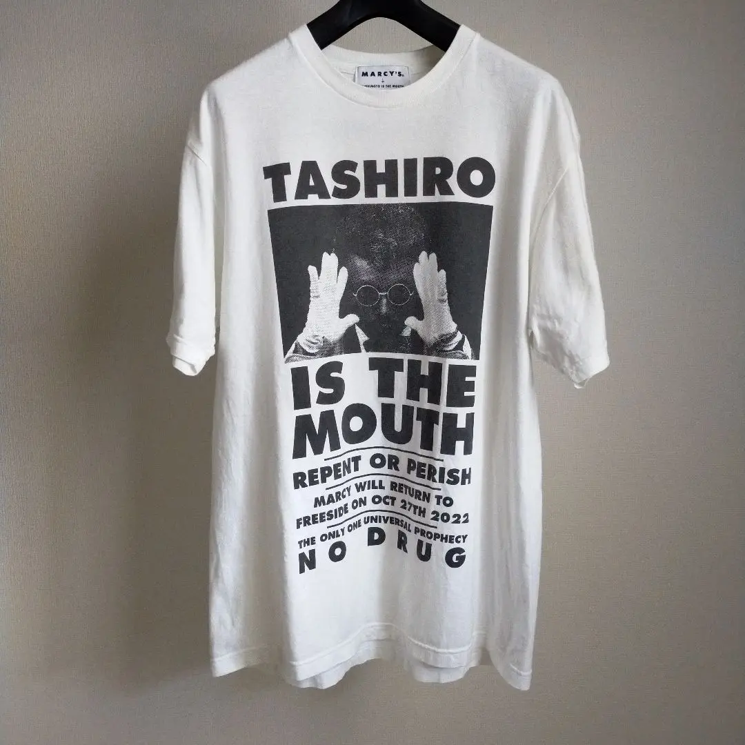 TASHIRO IS THE MOUTH FREESIDE ホワイト　XL 新品 2025年最新】TASHIRO is theの人気アイテム - メルカリ