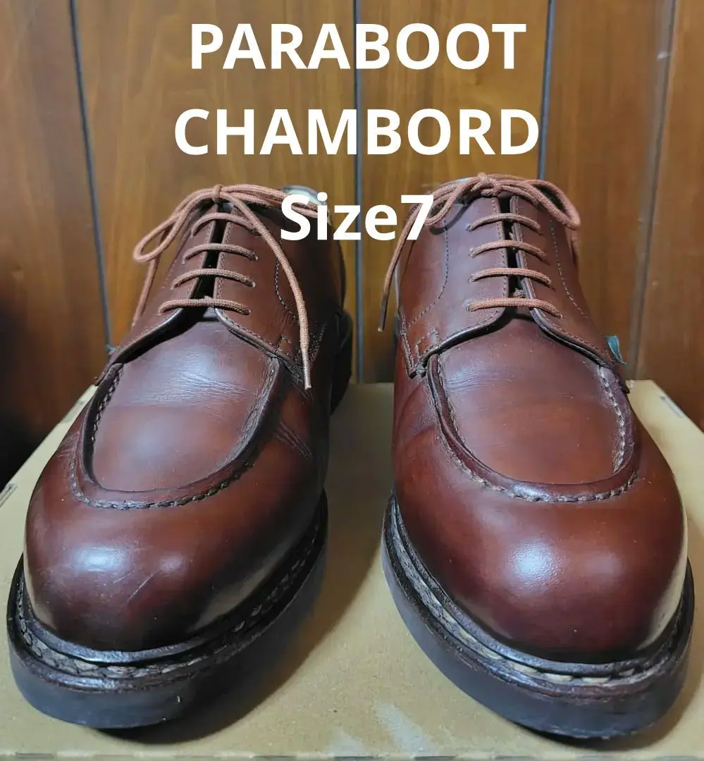 【美品】パラブーツ　シャンボード　マロン　7 Paraboot（パラブーツ）CHAMBORD（シャンボード）/ Marron