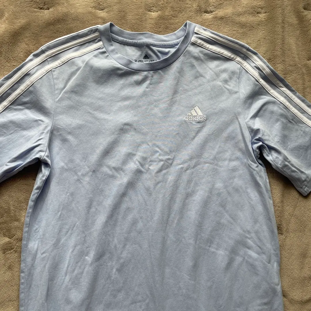 Thumbnail of Adidas light blue short-sleeved T-shirt dress