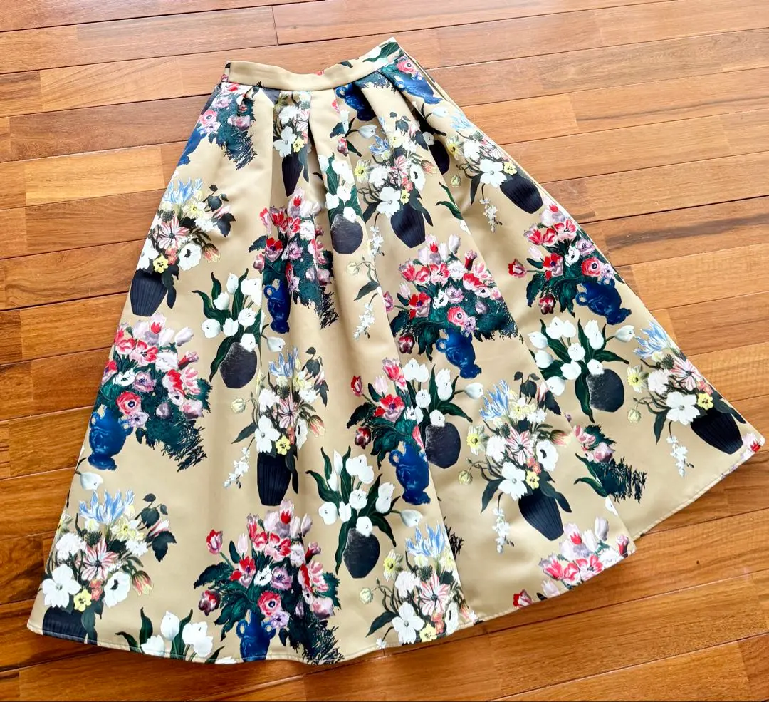 SEVEN TEN×KEITAMARUYAMA 夜の花プリントブラウス(ミント