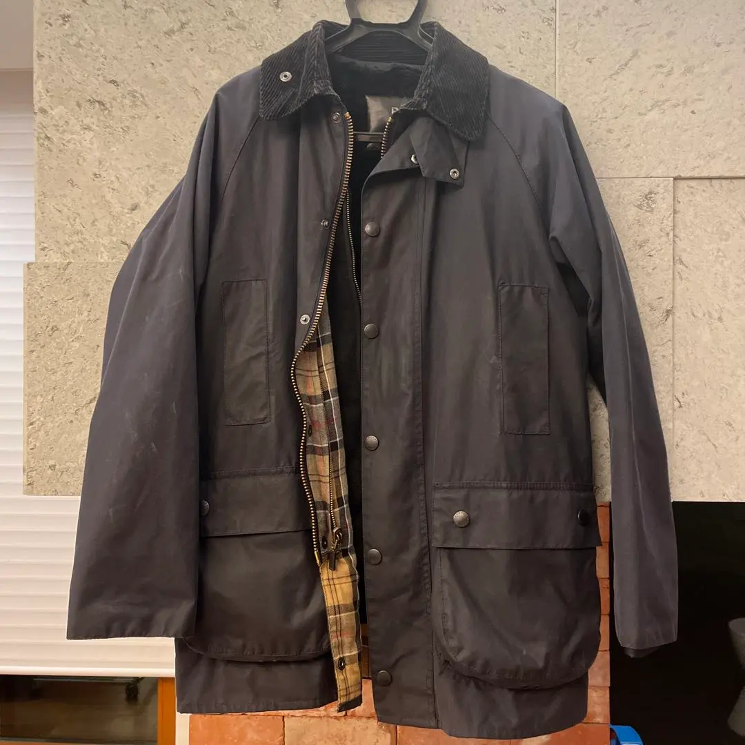 Thumbnail of Barbour Beaufort sl Navy Made in England with liner size 38