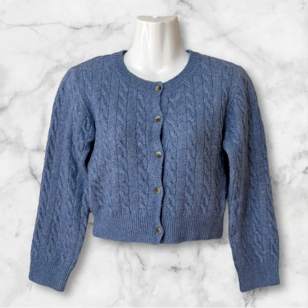 Thumbnail of Cable Knit Cardigan / Blue Colors