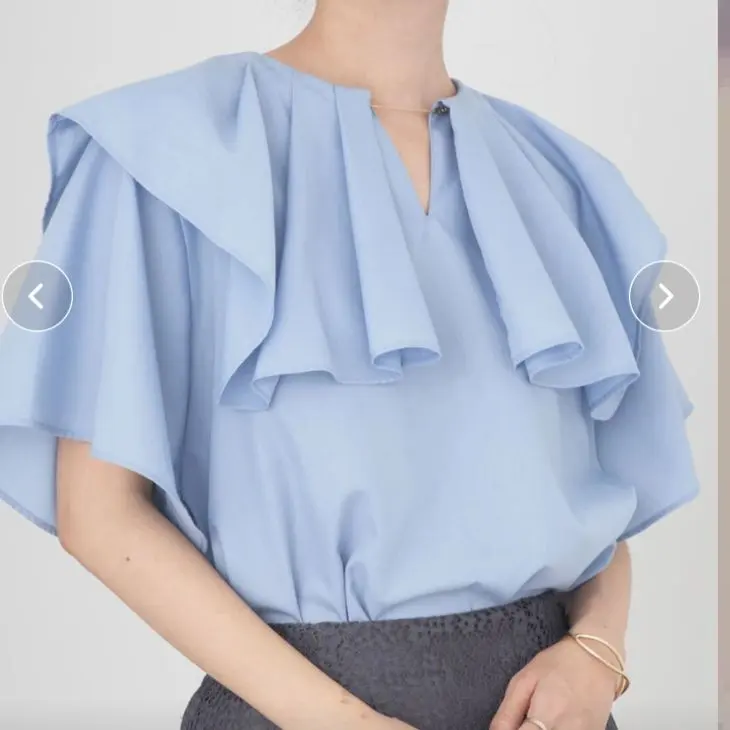 Thumbnail of earth music&ecology Big Collar Chain Blouse