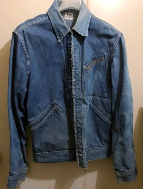 雰囲気抜群◎ 50s Lee 91-b デニム ワークジャケット ビンテージ 50s USA製 Leeリー 91-B JELT DENIMジェルトデニム ワーク