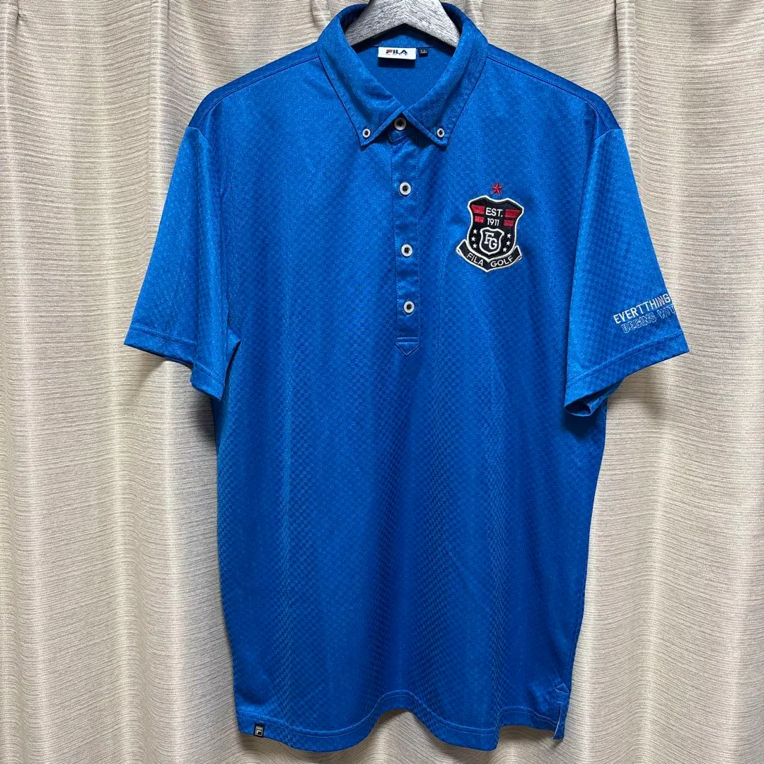 Thumbnail of Fila Golf Short Sleeve Polo Shirt Blue Size LL