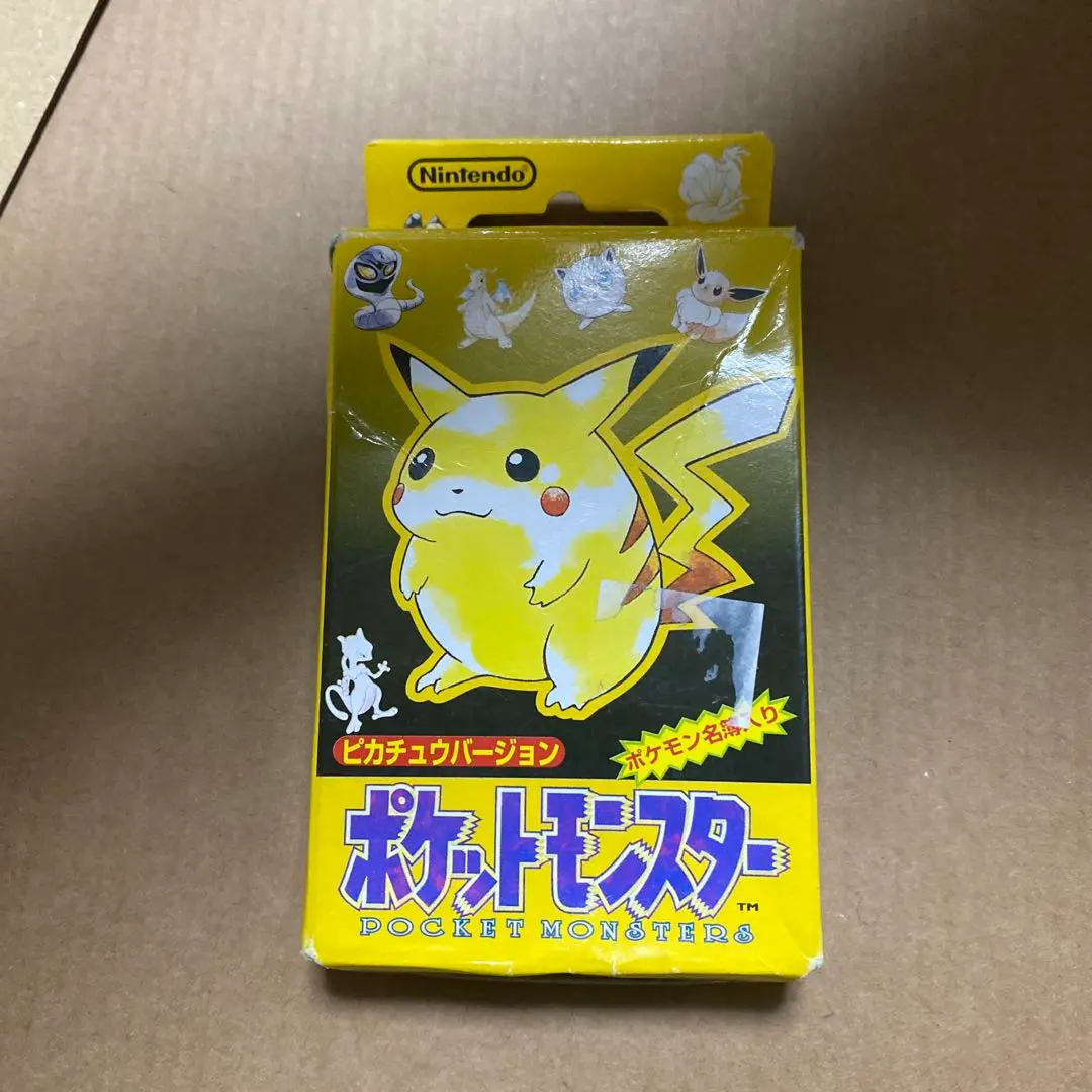 激レア⭐︎1998年⭐︎ポケモン　トランプ　ピカチュウ　ポケットモンスター　任天堂 2025年最新】ポケモントランプイエローの人気アイテム - メルカリ