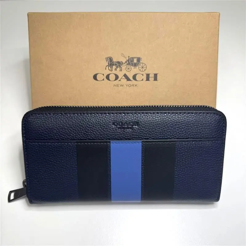 【未使用】 COACH 長財布 ネイビー × ブルー F75395 コーチ 2025年最新】coach f75395の人気アイテム - メルカリ