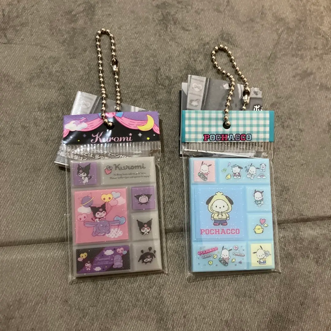 Thumbnail of Sanrio Characters Tile Seal Miniature Charm Kuromi Pochacco