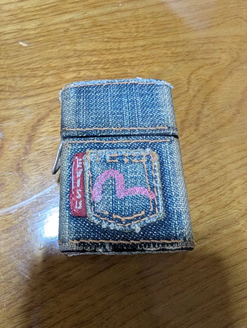 zippo EVISU ボールチェーン付き ZIPPO x EVISU Limited Model Collaboration Denim Jeans Full
