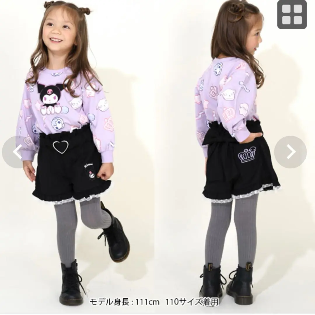 Thumbnail of [Excellent Condition] Sanrio Frill Shorts Kuromi 120cm (Black)