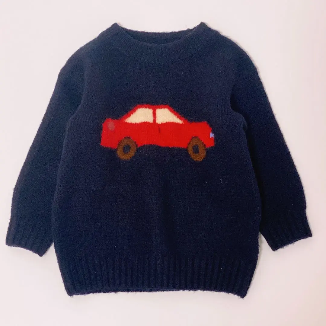 Thumbnail of petit main car pattern knit S
