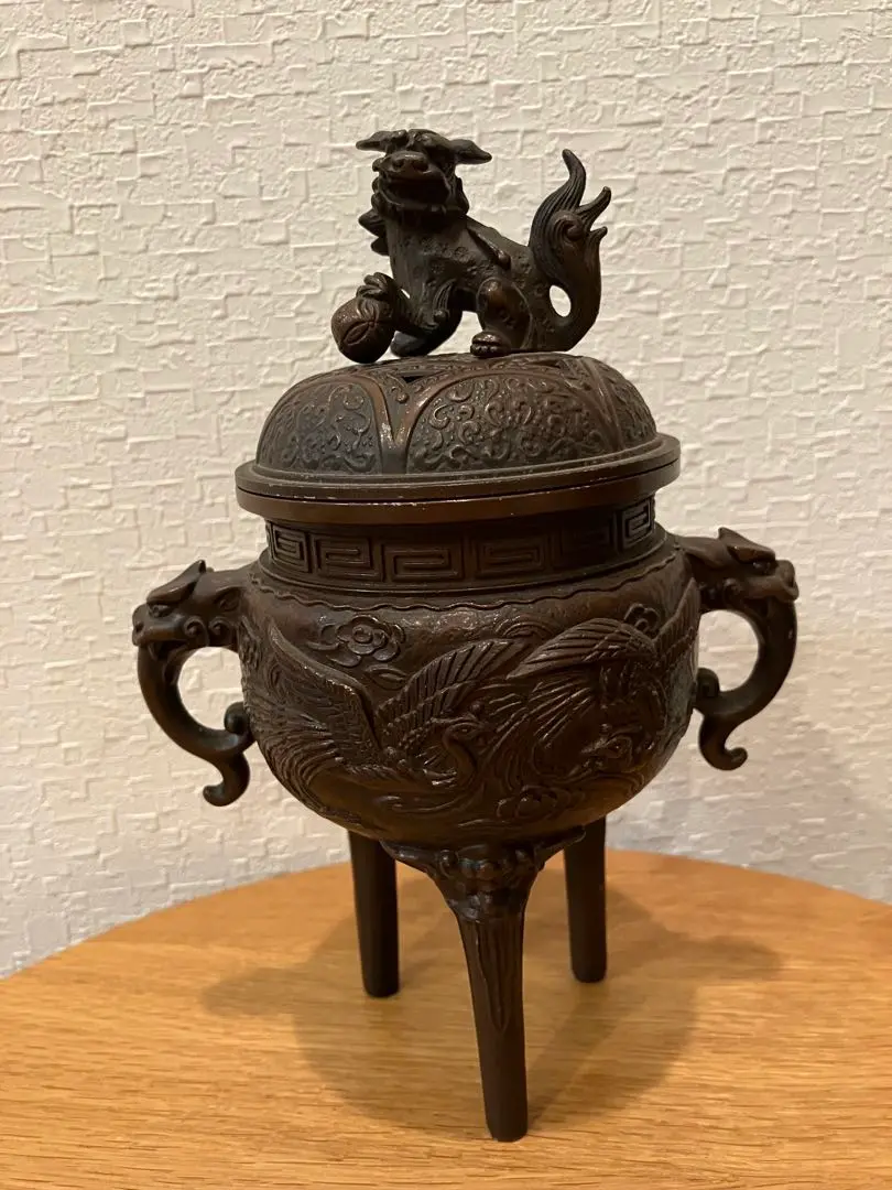 高岡銅器 村田宏作 蝋型鋳銅製 香炉 台座付き 【一箇所折れあり】 2025年最新】村田宏 香炉の人気アイテム - メルカリ