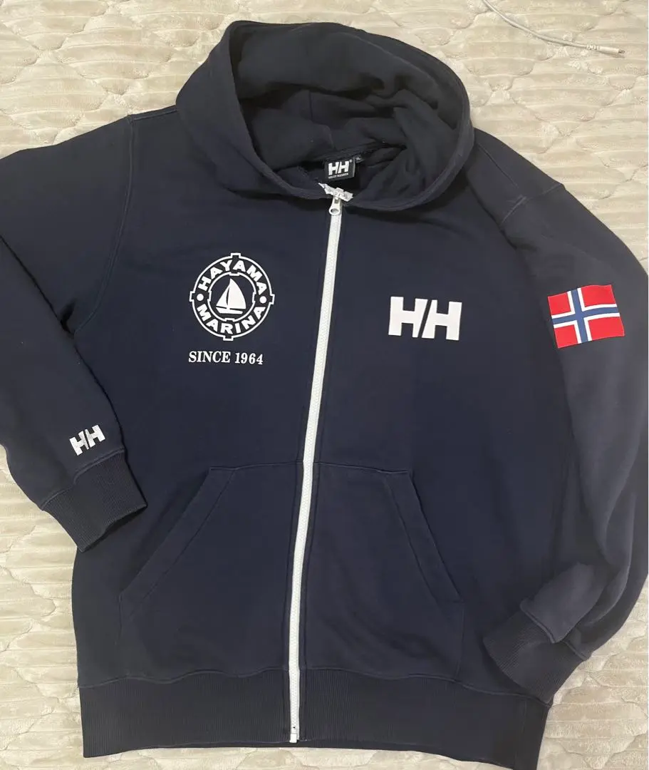 HellyHansen × 葉山マリーナ トラック ジャケット グレー コラボ HellyHansen × 葉山マリーナ トラック ジャケット グレー コラボ