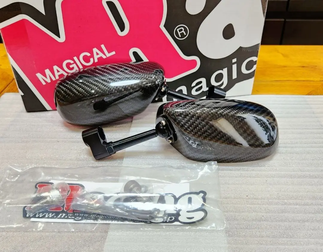 【お値下げしました‼️】マジカルレーシングカーボン綾織ミラー マジカルレーシング ミラー 綾織 良けれ CB Z900RS ZRX等
