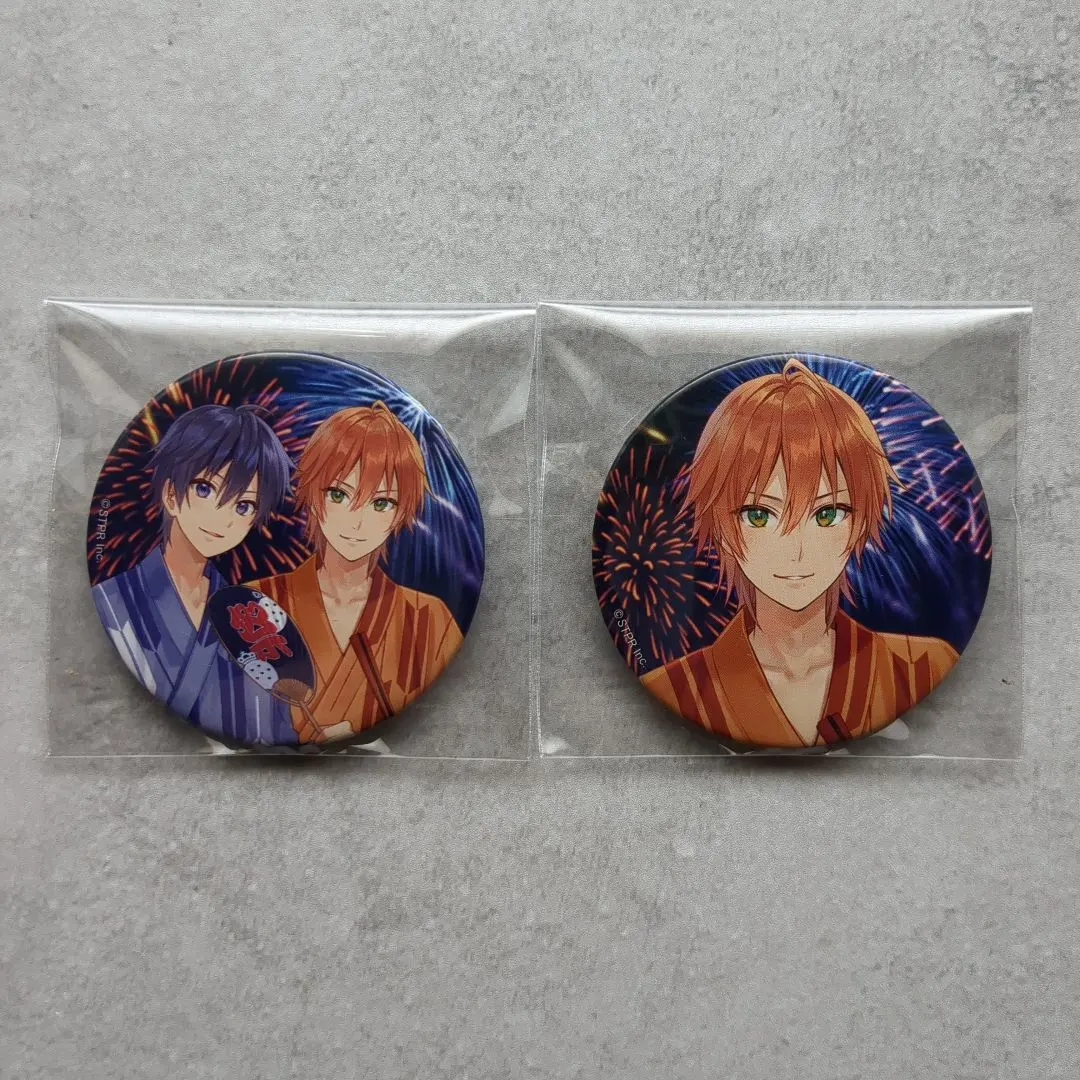 Thumbnail of StPri (Strawberry Prince) Jell and Nanmori. can badge set of 2