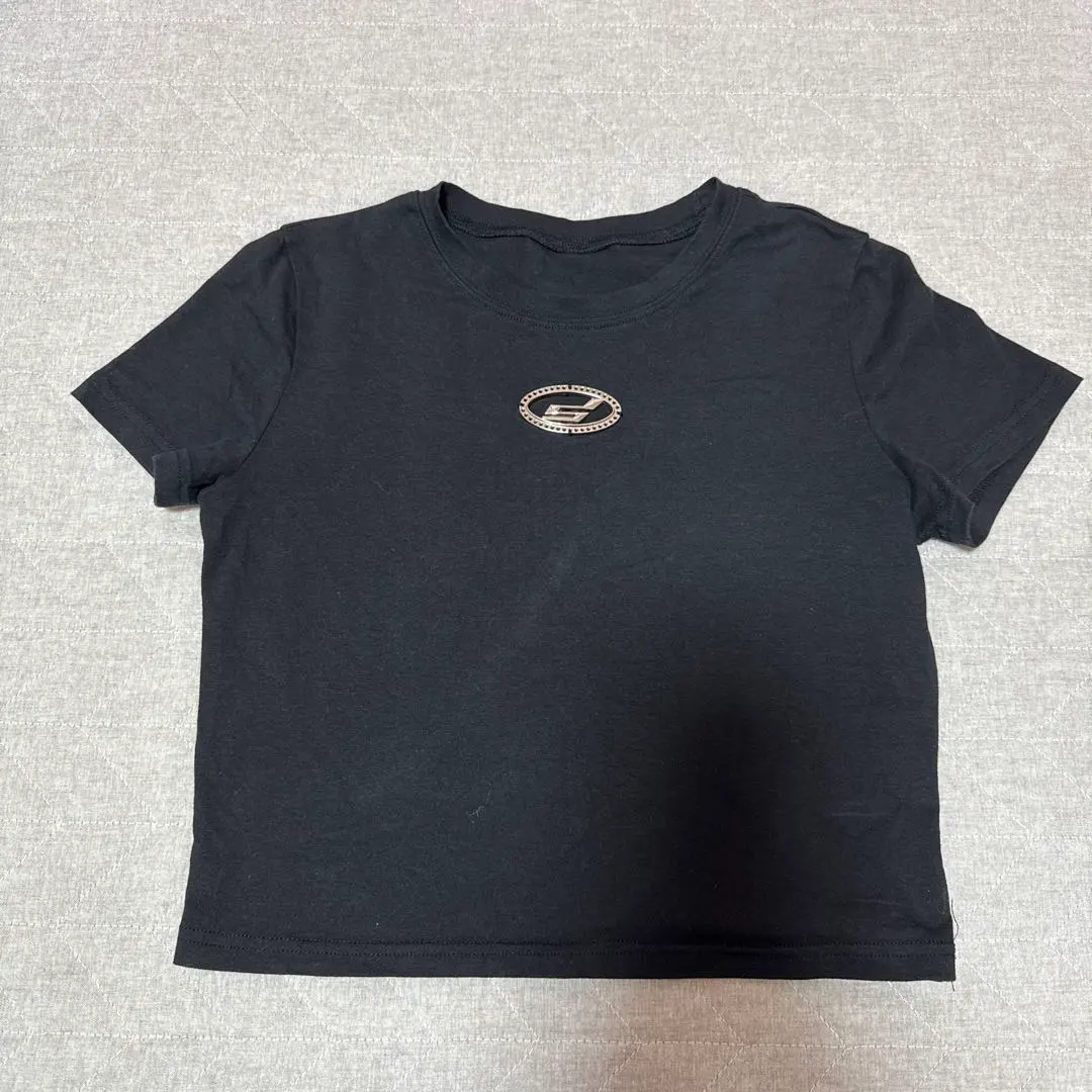 Thumbnail of Black Short Sleeve T-shirt with Logo Embroidery
