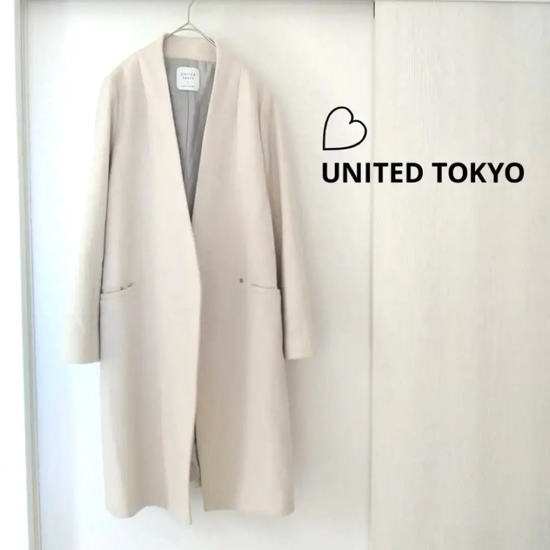 Thumbnail of Excellent condition! UNITED TOKYO United Tokyo! Collarless long coat