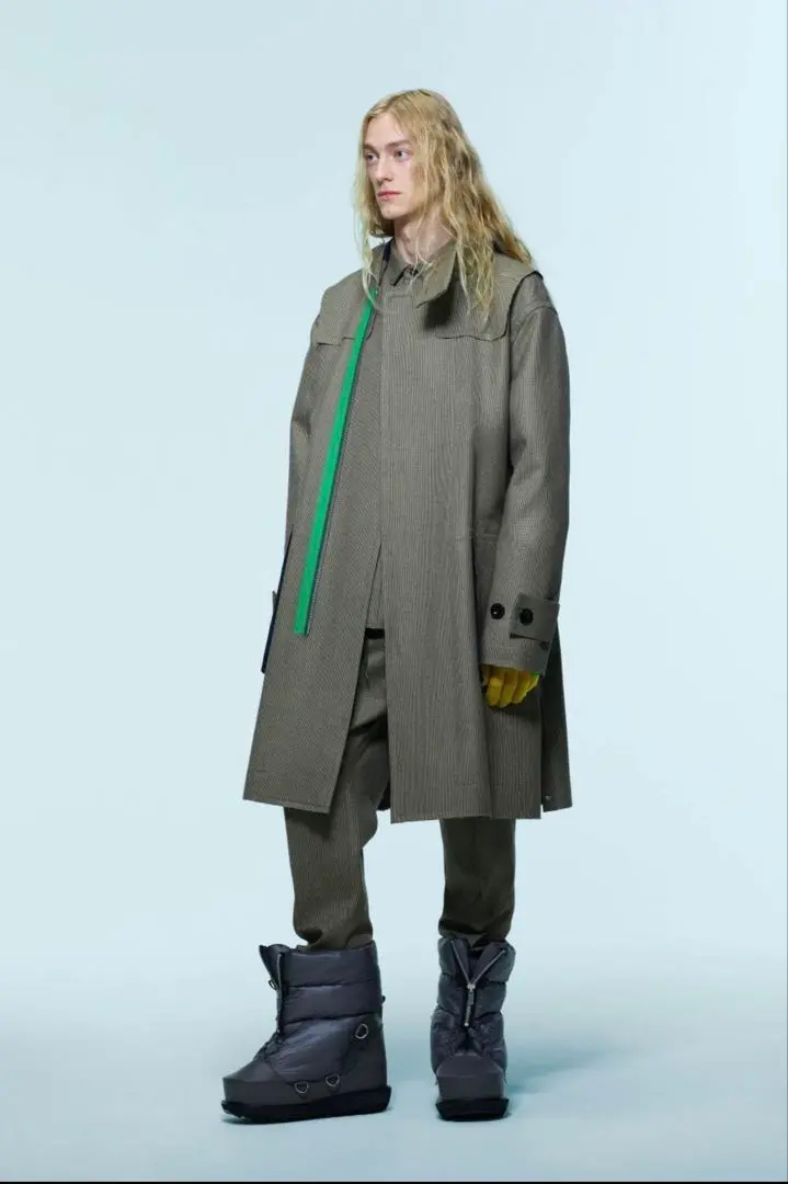極美品 sacai ダッフルコート ダウン グレー 2way