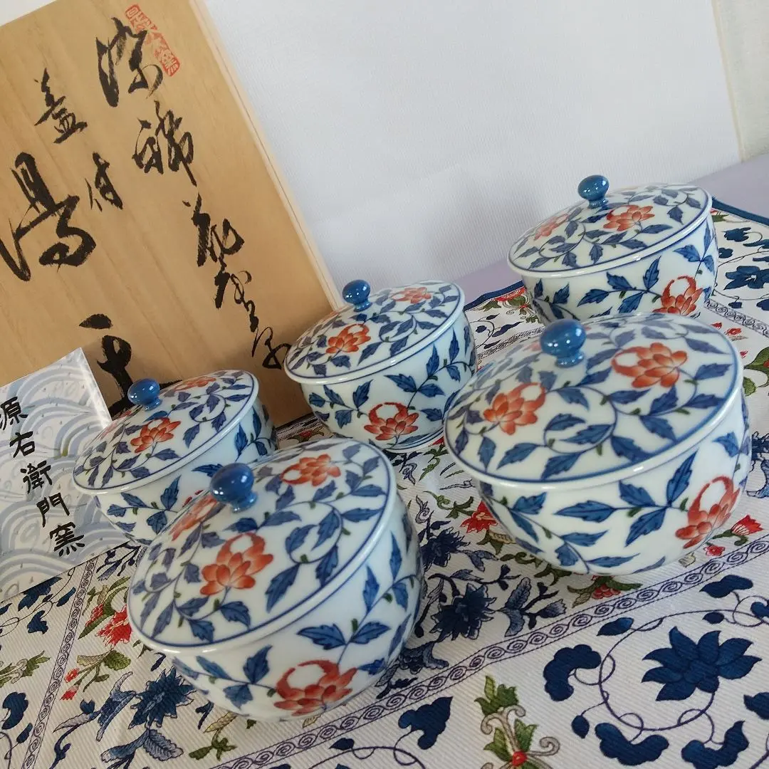 源右衛門窯　染錦花唐草　花瓶　1客　木箱入り 2025年最新】源右衛門窯 染錦花唐草の人気アイテム - メルカリ
