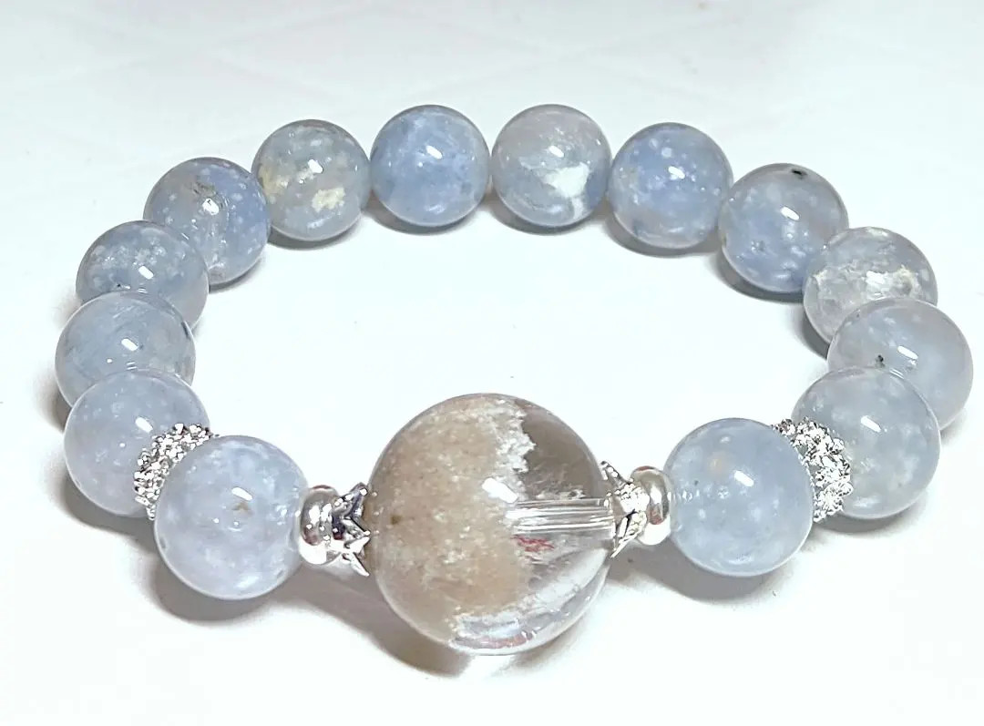 Thumbnail of Certified Spherulitic Dumortierite in Quartz & White Garden Quartz