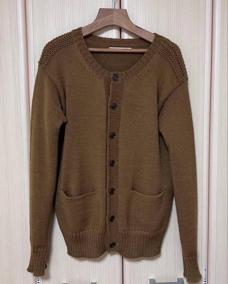 美品★★★OLD JOE（オールドジョー） グレー ニットカーディガン Mサイズ 0000175483000.jpg