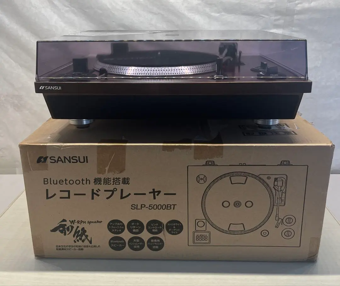 Sansui SLP-5000BT Bluetooth搭載 レコードプレーヤー Bluetooth搭載】サンスイ レコードプレーヤー SLP-5000BT