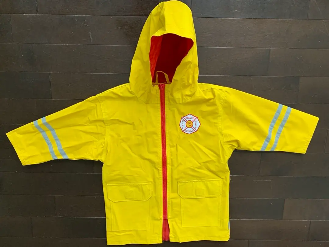 Thumbnail of Firefighter-style raincoat, yellow, 3T