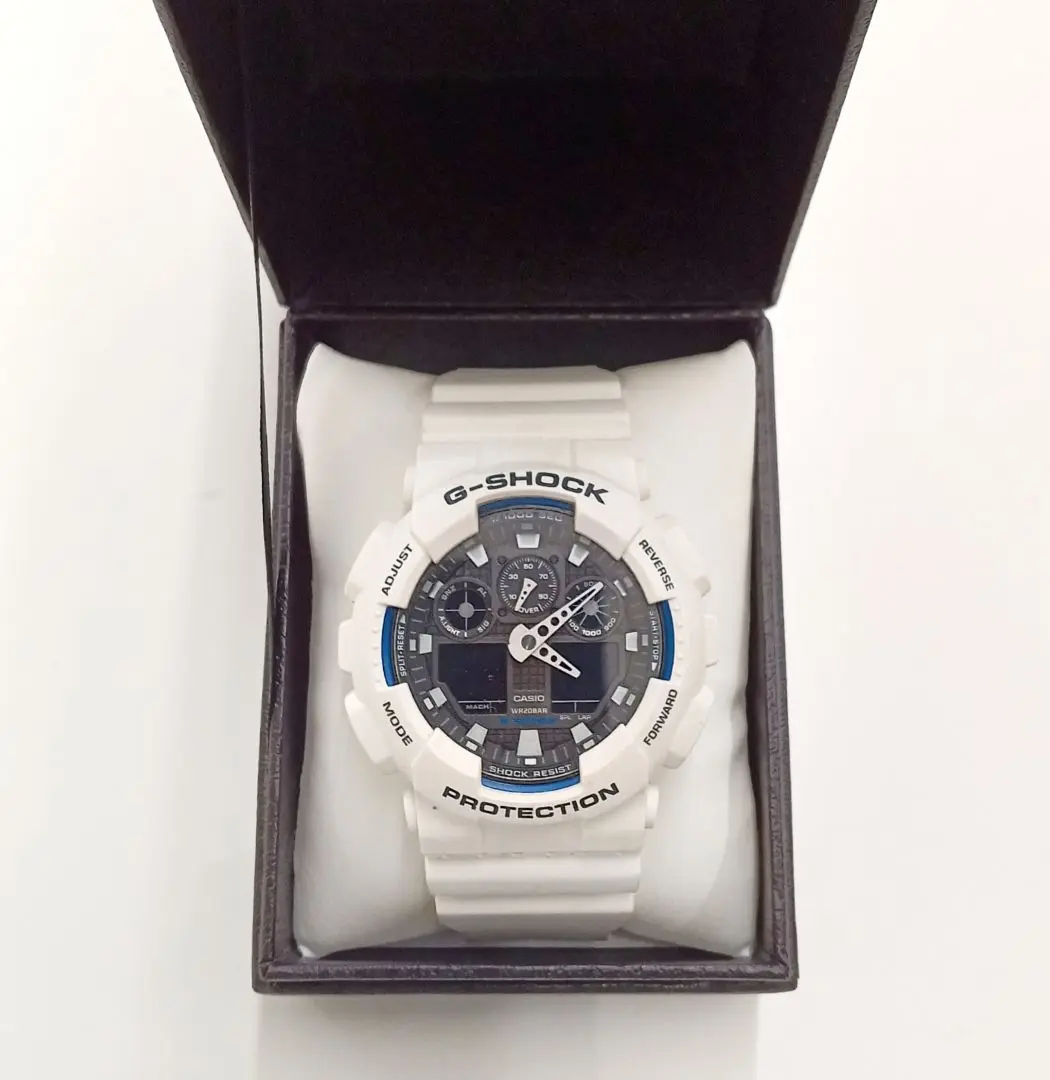 新品未使用 G-SHOCK 5081 ホワイト/ブラック Casio G-Shock GA-100BW (5081)-Black/White Accents With New