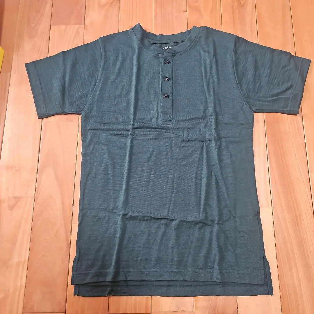 山と道　メリノヘンリーネックTシャツ Merino Henry Neck T-Shirt - SKY newtype shop