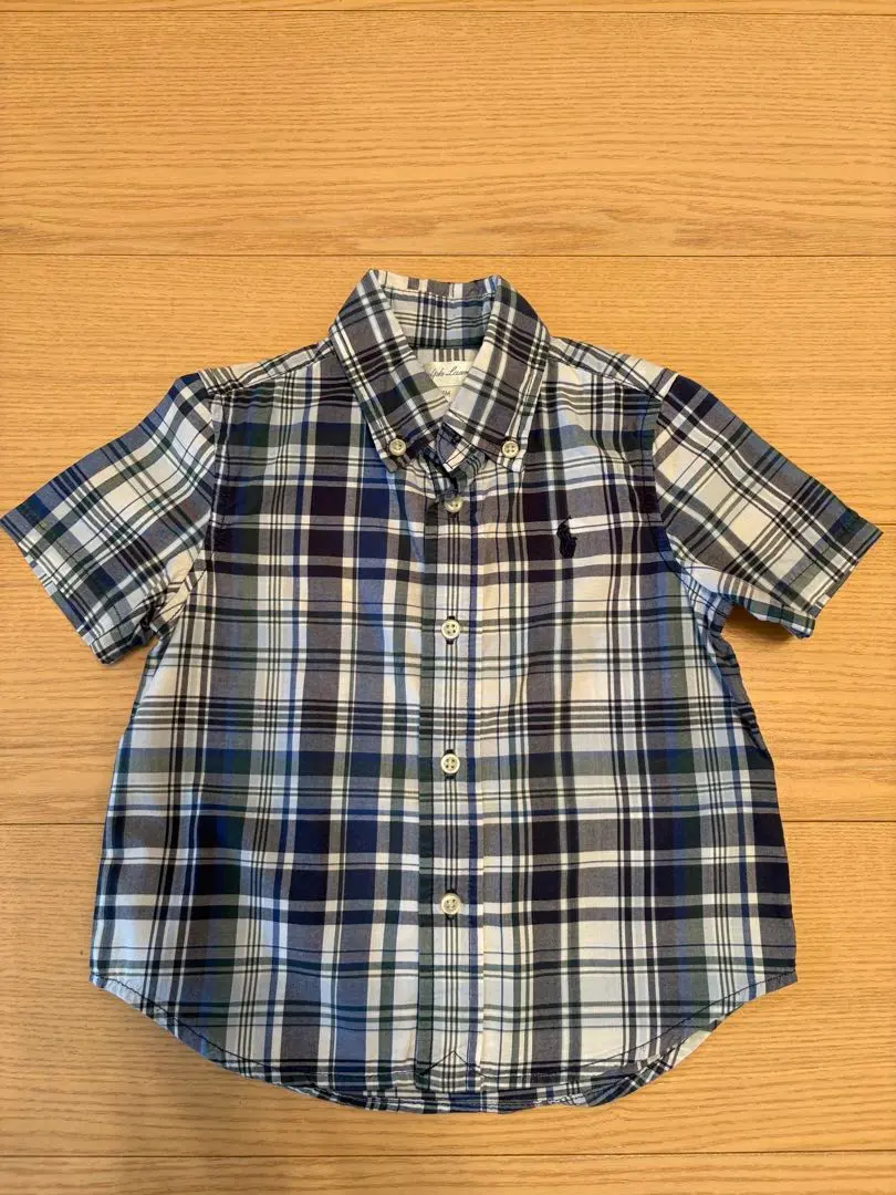 Thumbnail of Ralph Lauren short-sleeved check shirt, 18M