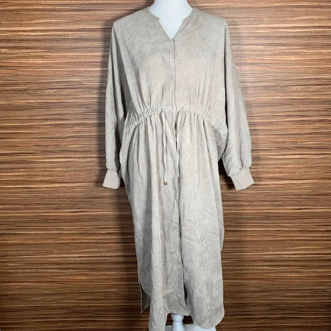 switch 连衣裙 長款 均碼 淺茶色 棕色 的縮圖