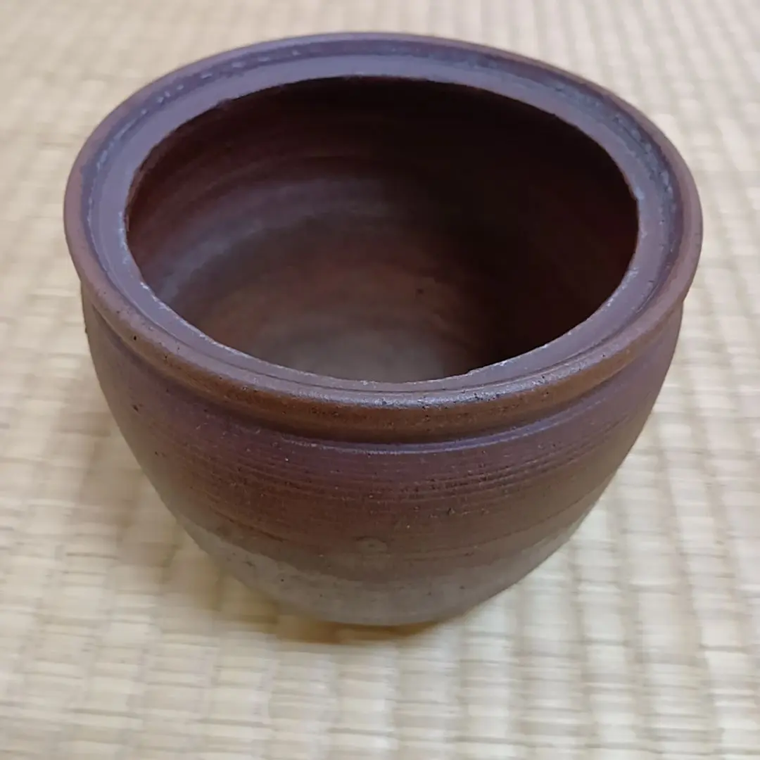 Thumbnail of Antique Bizen ware kensui (water container for tea ceremony), tea utensils, bowl, vase, small container, antique, collection, pottery