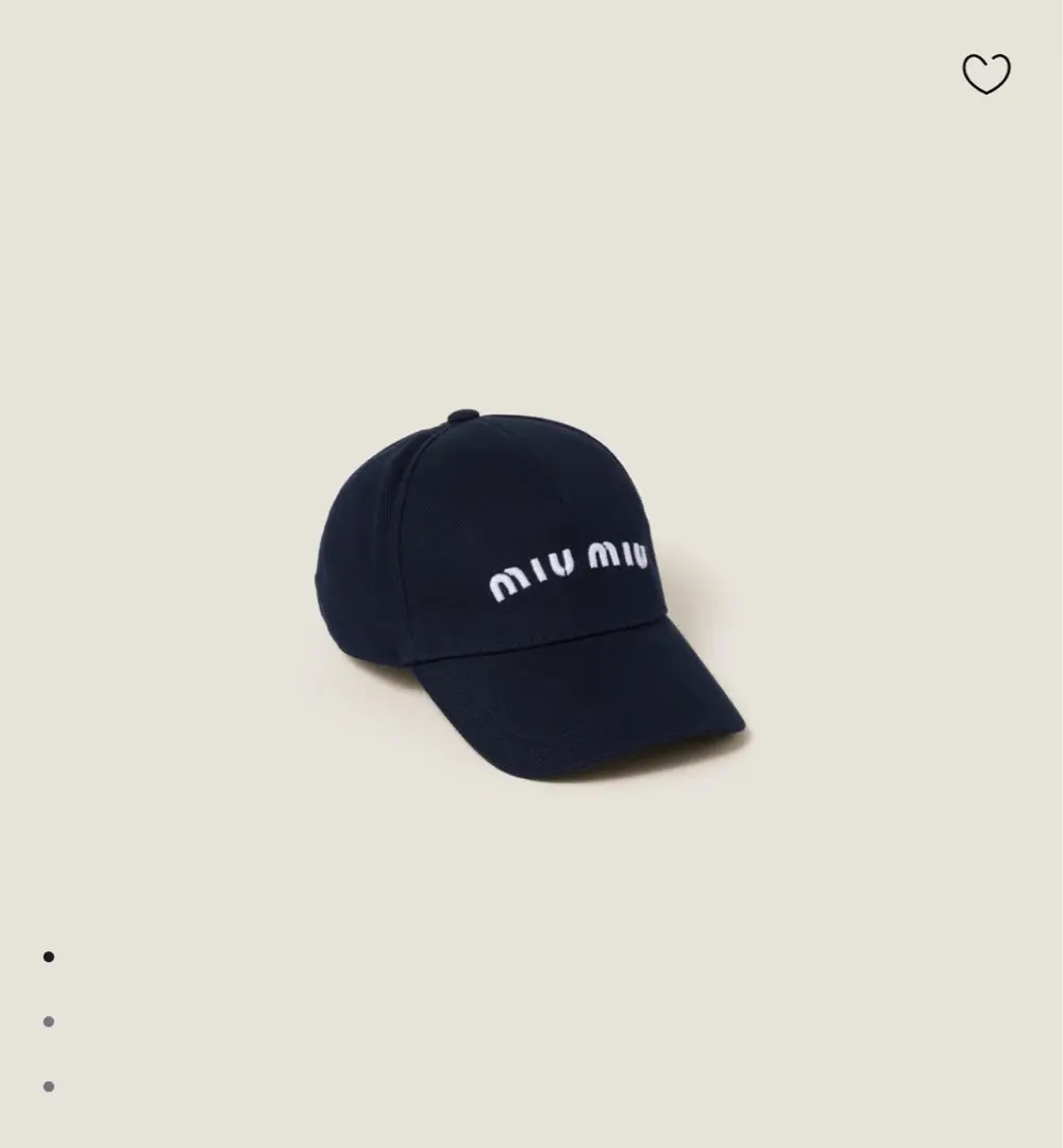 miu miu ネイビー キャップ/定価79,200円(税別)今だけ値下げ中です 2025年最新】miumiu キャップ ネイビーの人気アイテム - メルカリ