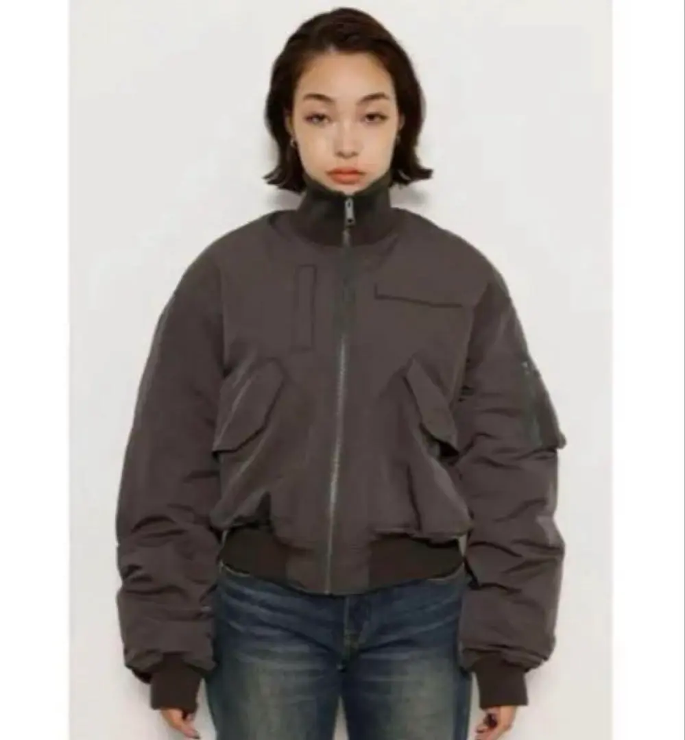 LAGUAGEM ラグアジェム オーバー レザー ブルゾン アウター LAGUA GEM | BIG POCKET OVER MA-1 (ブルゾン ) |SHEL'TTER WEBSTORE