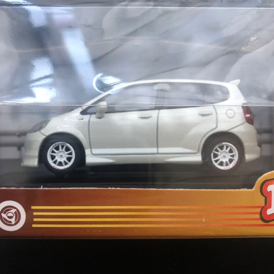 GR122 EBBRO MUGEN HONDA Fit パールホワイト 1/43 1:43 Ebbro Honda Fit MUGEN Fit minicar pearl white Diecast