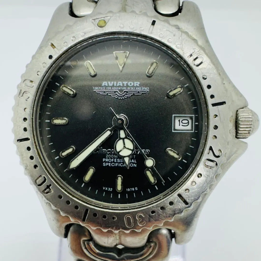 Thumbnail of ✨AVIATOR✨ Aviator ✨ Date ✨ Gray Dial ✨ Men's ✨ Wristwatch ✨
