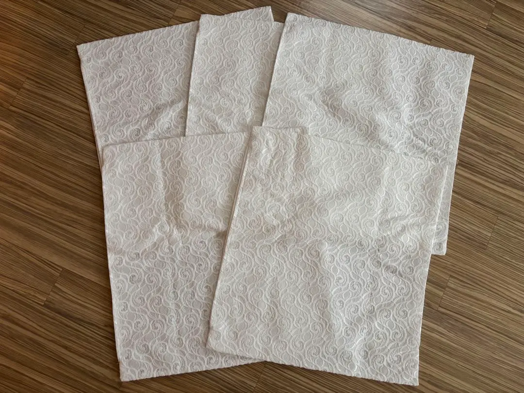 Thumbnail of 【New, Unused】Chichibu Kimura Sewing Lace Zabuton Cover Set of 5, White
