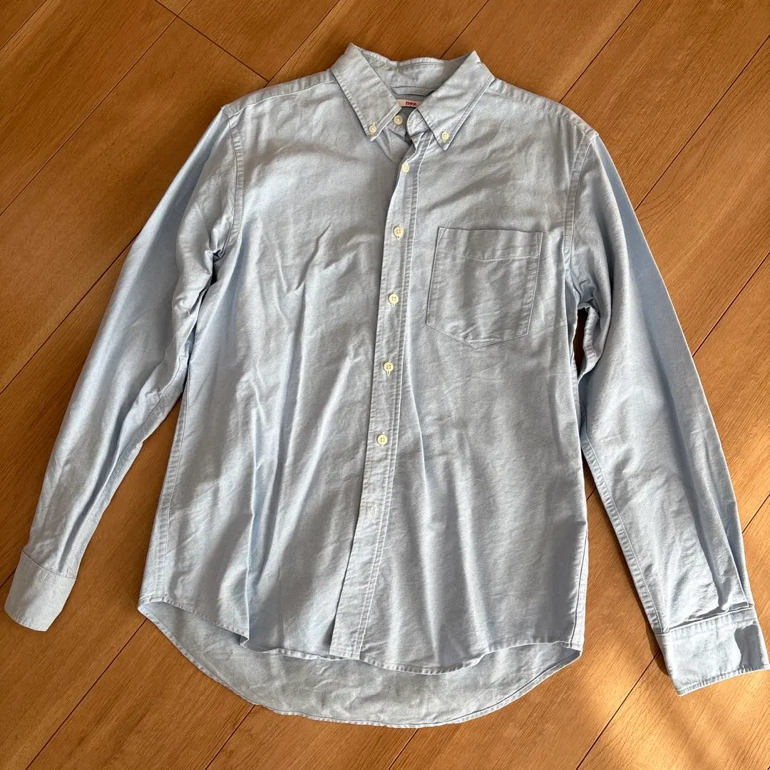 EDWIN 淺藍色 男士長袖襯衫 M 的縮圖